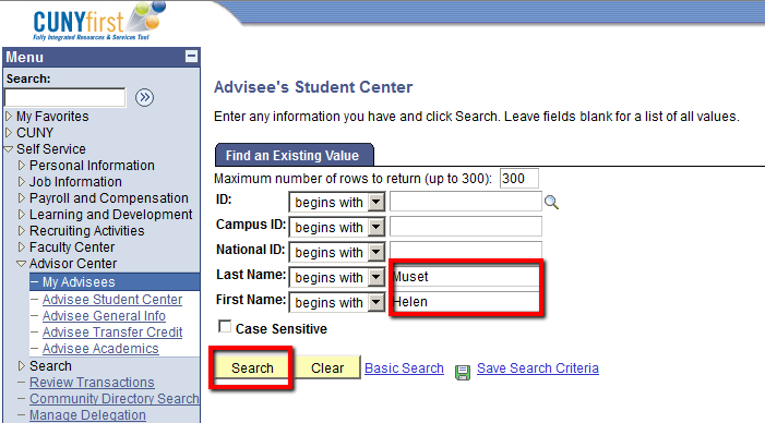 Quick guide: Looking up Student Transcripts